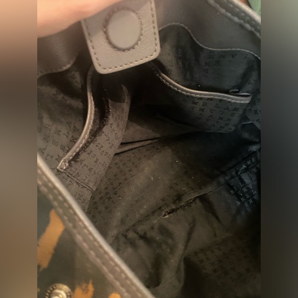 Roomy gently loved L.A.M.B. Bag, has 2 inside lining tears-see pix - Picture 8 of 10